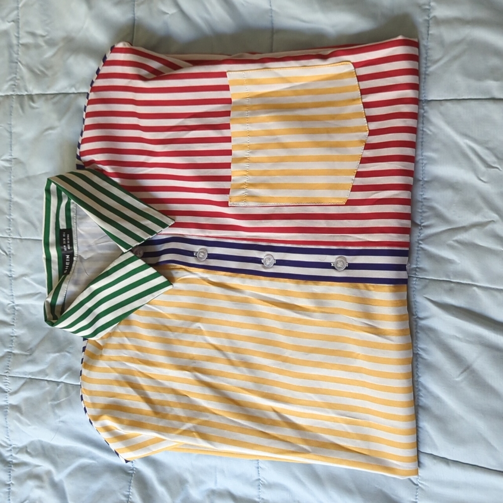 Striped beach shirt